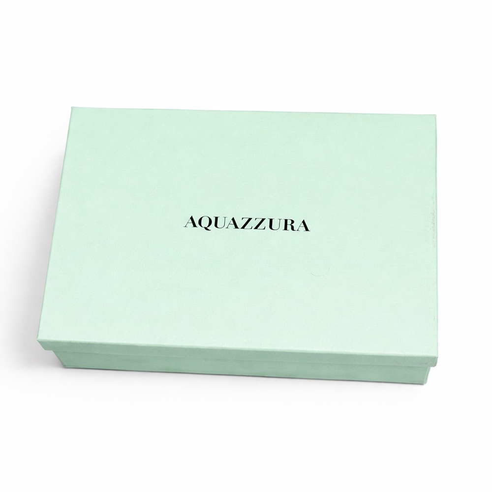 Aquazzura black and see-through shoes with cystals